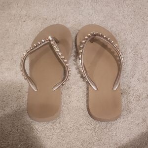 Target Tan Embellished Women's Sandals